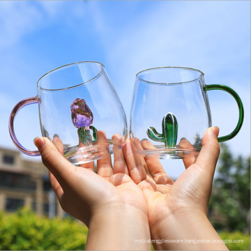 Creative Juice Milk Cartoon Glass Glass Cup